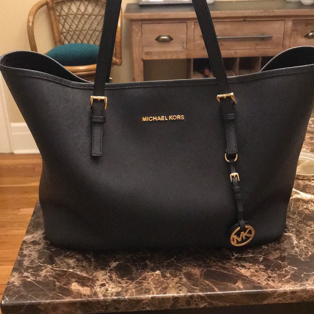 Michael Kors black large tote